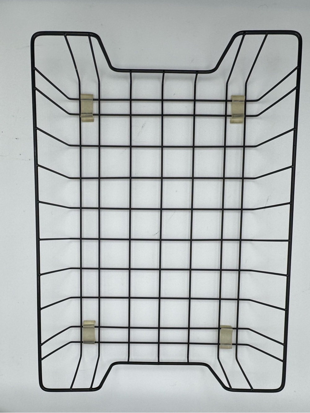 Paper or Letter Tray - 
Black Metal Wire Stackable Desk Organizer